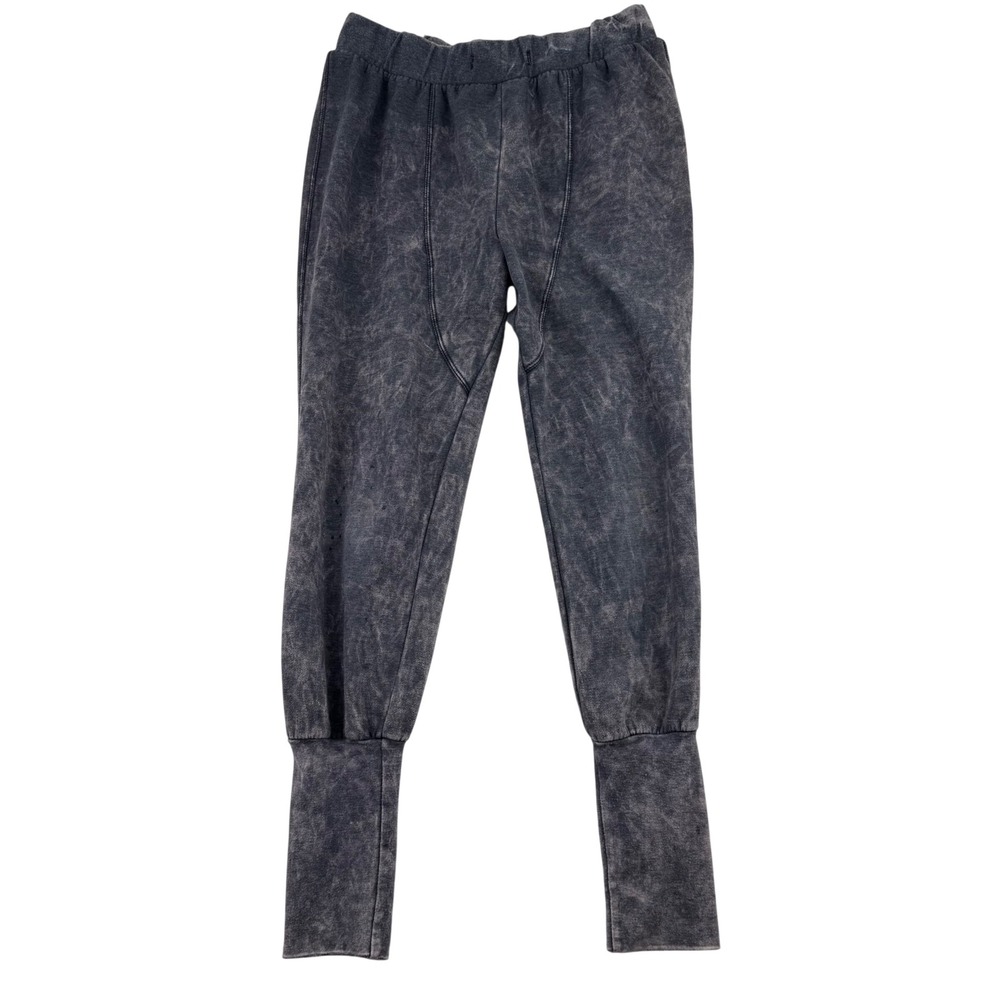 You Are Not Alone Women Grey Acid Wash High Cuff Jogger Sweatpants‎ Large Y4695